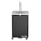 Maxx Cold Single Tower Beer Dispenser, 23.3 in.W, 7.2 cu. ft., 1 Barrel/Keg Storage, Black with Stainless Top MXBD24-1BHC - alternate 1